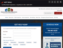 Tablet Screenshot of executiverestoration.com